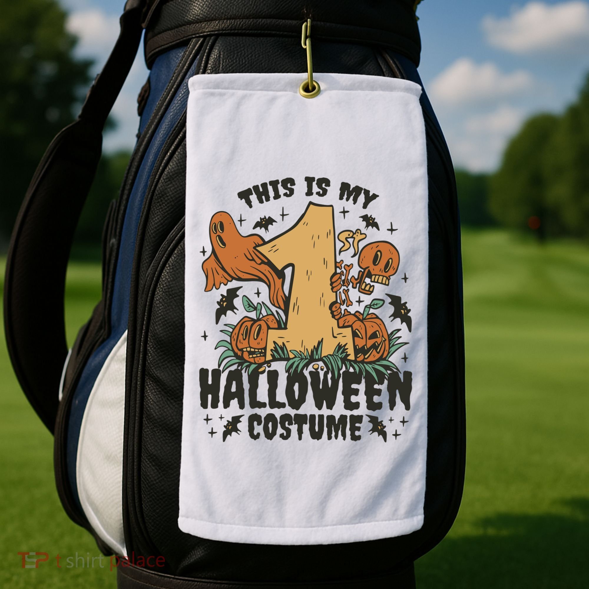 This Is My First Halloween Costume Spooky Golf Towel
