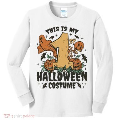 This Is My First Halloween Costume Spooky Kids Long Sleeve Shirt