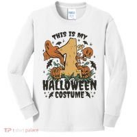 This Is My First Halloween Costume Spooky Kids Long Sleeve Shirt thumb 0