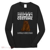 This Is My Human Costume IM Really A Grizzly Bear Long Sleeve Shirt thumb 0