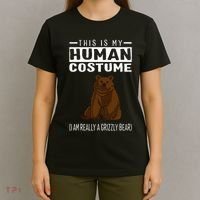 This Is My Human Costume IM Really A Grizzly Bear T-Shirt thumb 4