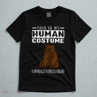 This Is My Human Costume IM Really A Grizzly Bear T-Shirt thumb 5