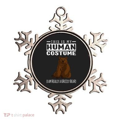 This Is My Human Costume IM Really A Grizzly Bear Ornament