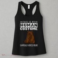 This Is My Human Costume IM Really A Grizzly Bear Women's Tank Top thumb 3