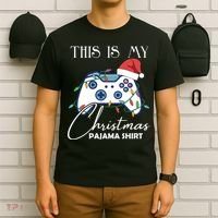 This Is My Christmas Pajama Shirt Funny Gamer T-Shirt thumb 6