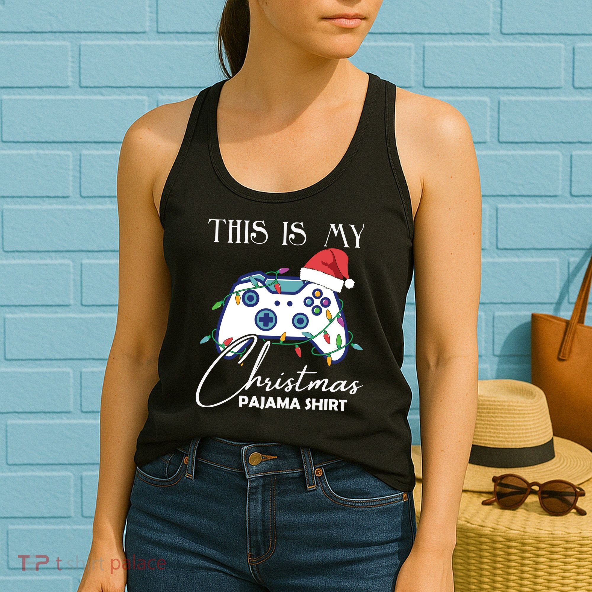 This Is My Christmas Pajama Shirt Funny Gamer Women's Tank Top