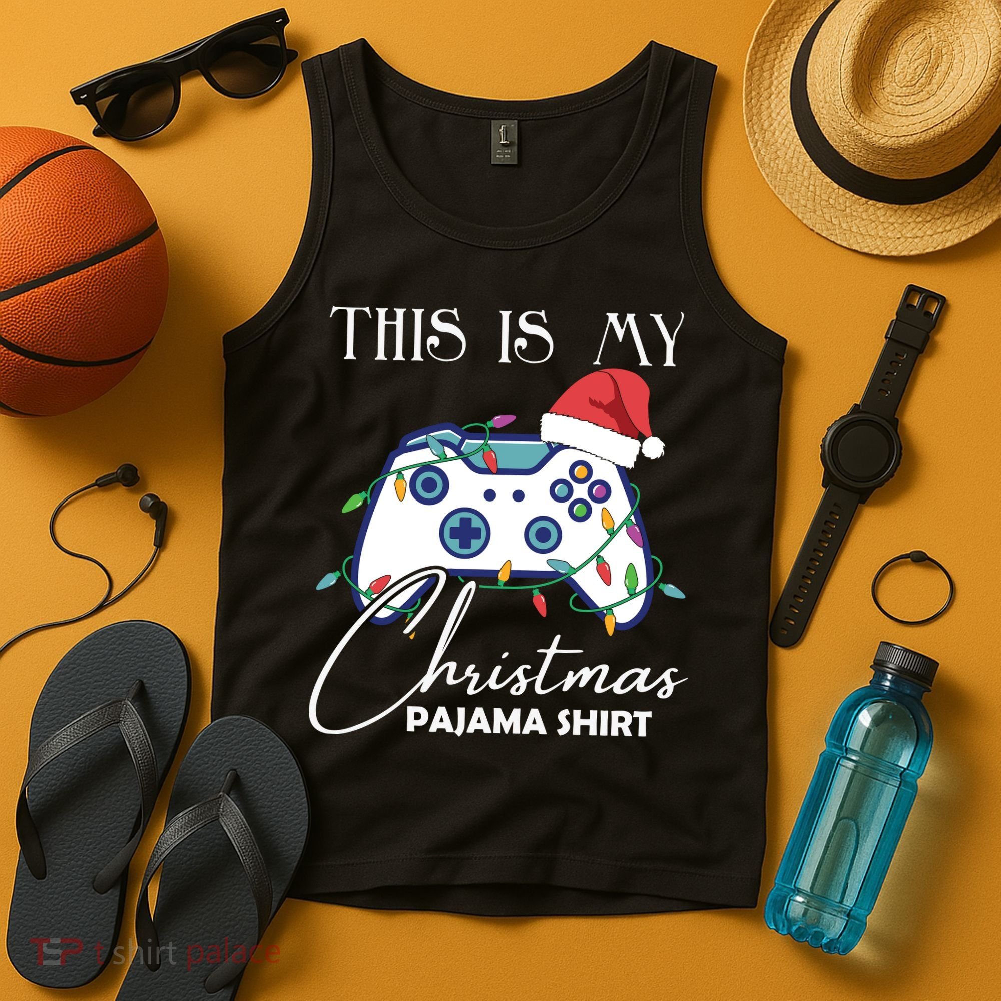 This Is My Christmas Pajama Shirt Funny Gamer Tank Top