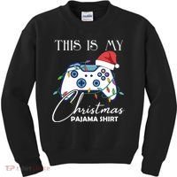 This Is My Christmas Pajama Shirt Funny Gamer Kids Sweatshirt thumb 0