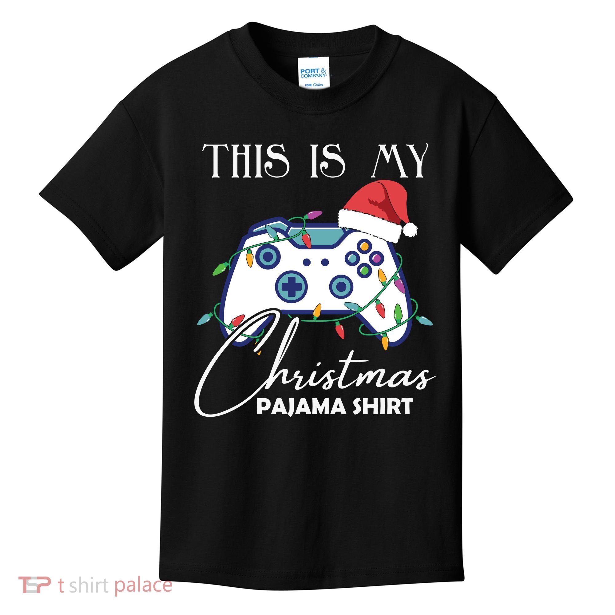 This Is My Christmas Pajama Shirt Funny Gamer Kids T-Shirt