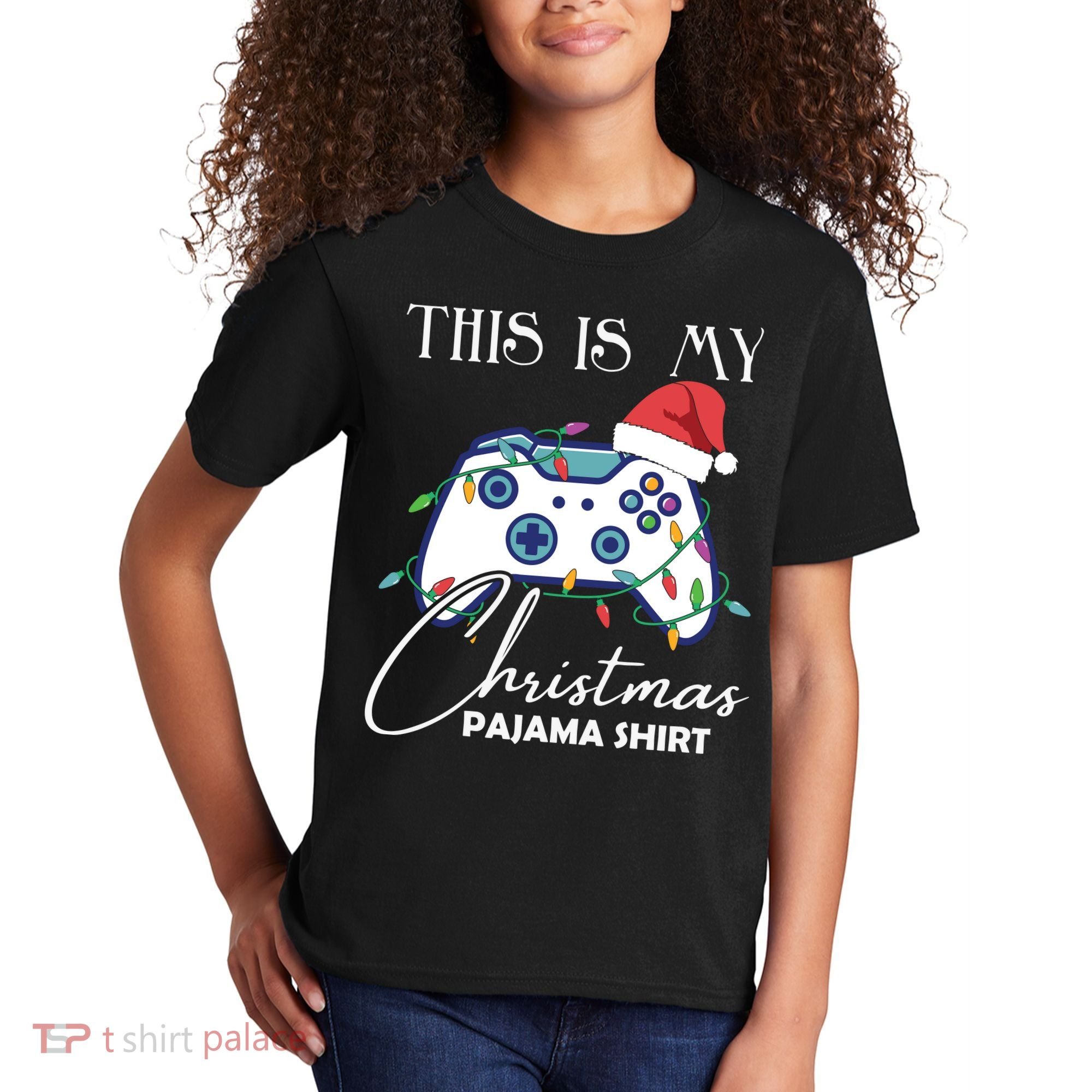 This Is My Christmas Pajama Shirt Funny Gamer Kids T-Shirt