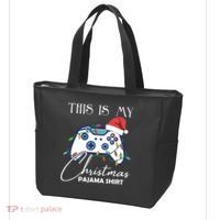 This Is My Christmas Pajama Shirt Funny Gamer Tote Bag thumb 3