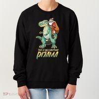 This Is My Christmas Pijama Santa Riding T Rex Women's Sweatshirt thumb 0