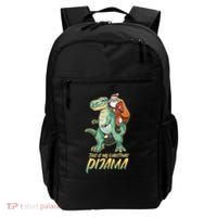This Is My Christmas Pijama Santa Riding T Rex Backpack thumb 0