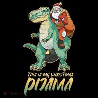This Is My Christmas Pijama Santa Riding T Rex Coffee Mug thumb 5