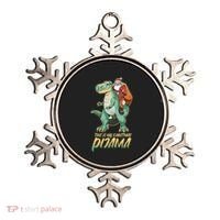 This Is My Christmas Pijama Santa Riding T Rex Ornament thumb 0