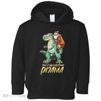 This Is My Christmas Pijama Santa Riding T Rex Toddler Hoodie thumb 0