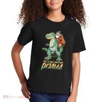 This Is My Christmas Pijama Santa Riding T Rex Kids T-Shirt thumb 2