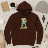 This Is My Christmas Pijama Santa Riding T Rex Hoodie thumb 3