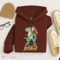 This Is My Christmas Pijama Santa Riding T Rex Hoodie thumb 4