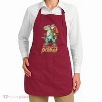 This Is My Christmas Pijama Santa Riding T Rex Apron thumb 2