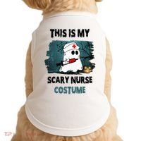This Is My Scary Nurse Halloween Costume Doggie Tank thumb 0