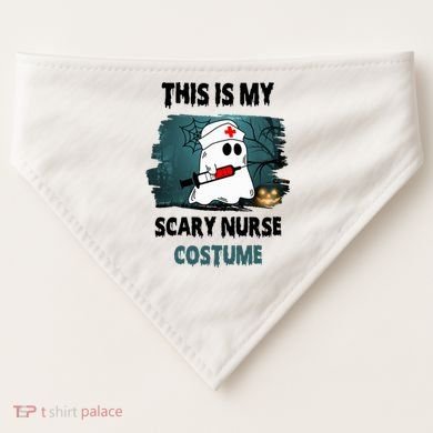 This Is My Scary Nurse Halloween Costume USA-Made Doggie Bandana