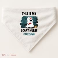This Is My Scary Nurse Halloween Costume USA-Made Doggie Bandana thumb 0
