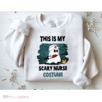 This Is My Scary Nurse Halloween Costume Sweatshirt thumb 2