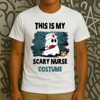 This Is My Scary Nurse Halloween Costume T-Shirt thumb 3