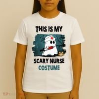 This Is My Scary Nurse Halloween Costume T-Shirt thumb 4
