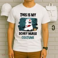 This Is My Scary Nurse Halloween Costume T-Shirt thumb 6