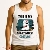 This Is My Scary Nurse Halloween Costume Tank Top thumb 3