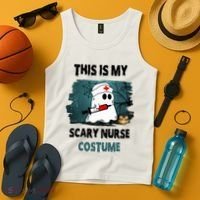 This Is My Scary Nurse Halloween Costume Tank Top thumb 4