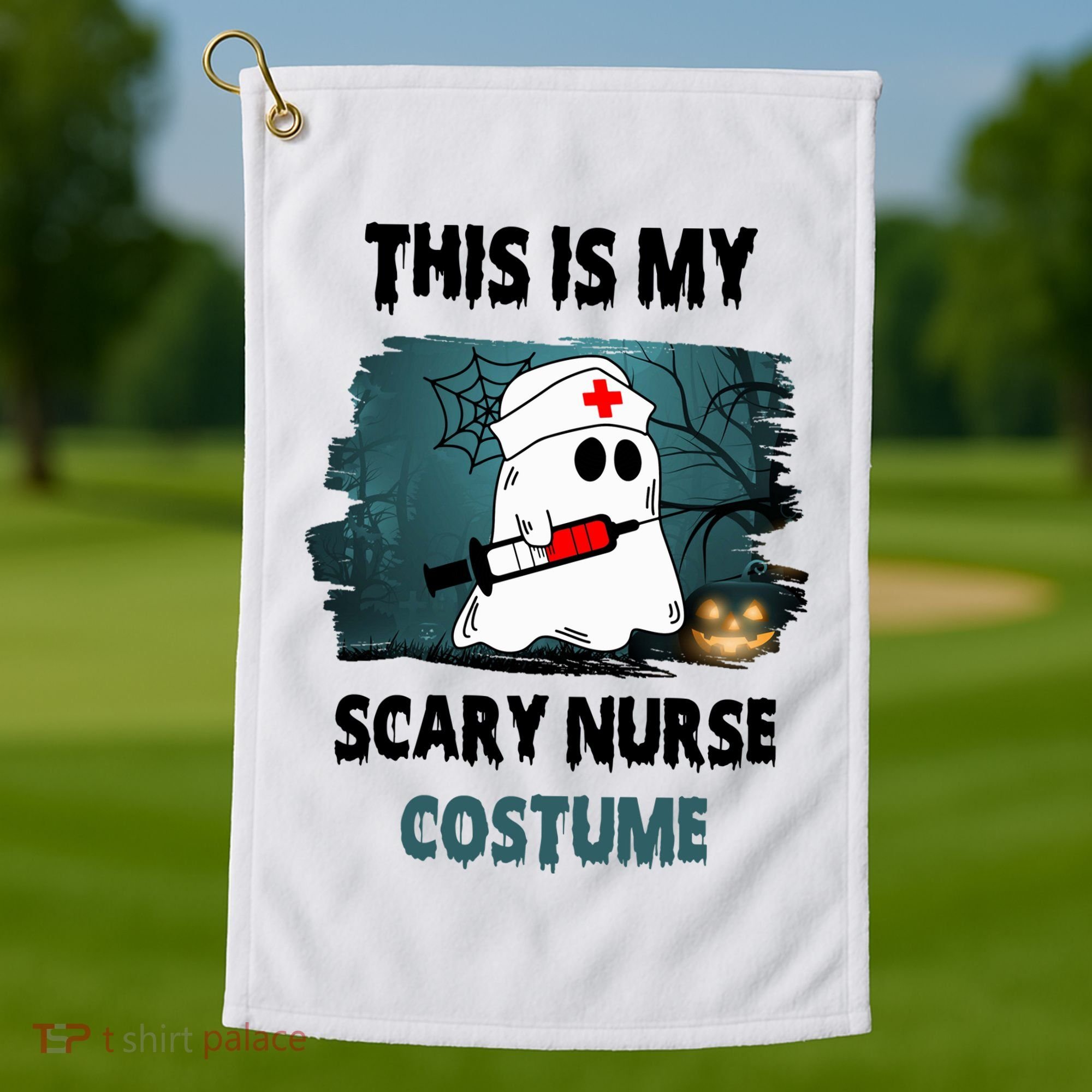 This Is My Scary Nurse Halloween Costume Golf Towel