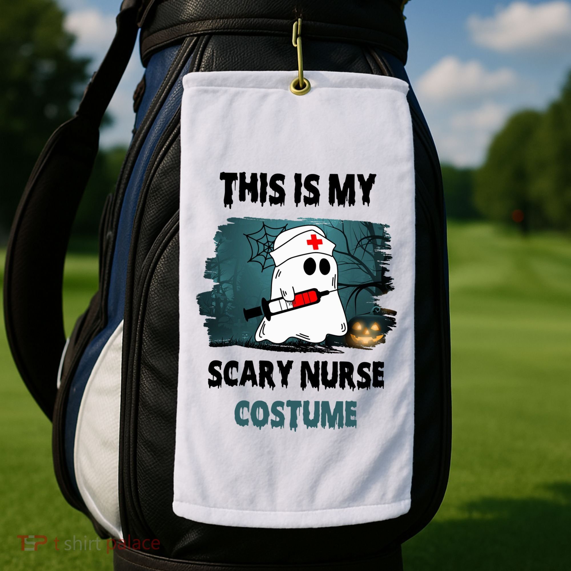 This Is My Scary Nurse Halloween Costume Golf Towel