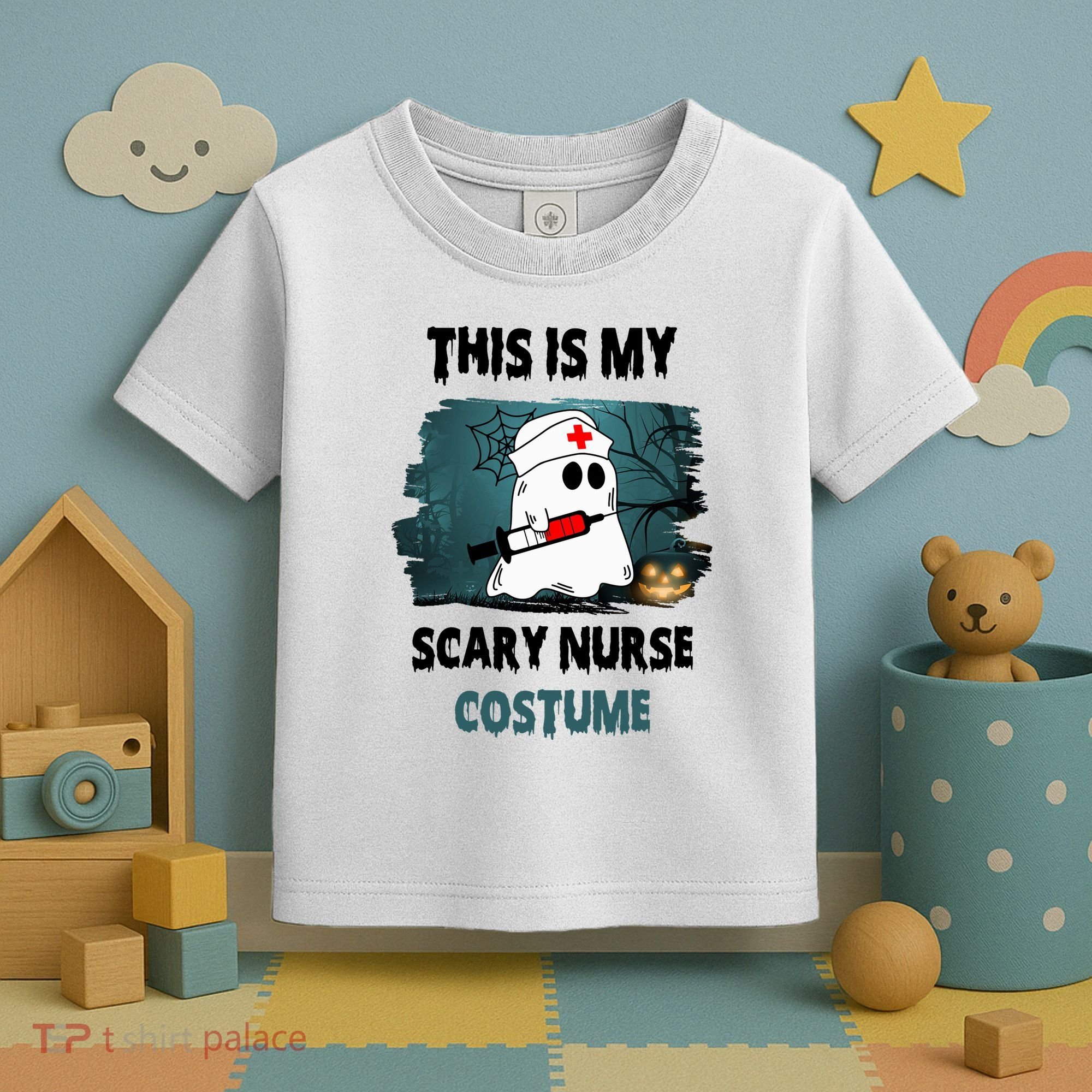 This Is My Scary Nurse Halloween Costume Toddler T-Shirt