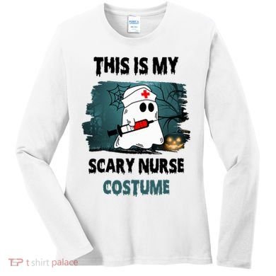 This Is My Scary Nurse Halloween Costume Women's Long Sleeve Shirt