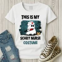This Is My Scary Nurse Halloween Costume Women's T-Shirt thumb 3
