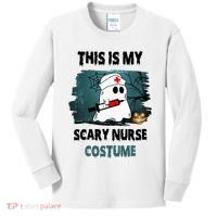This Is My Scary Nurse Halloween Costume Kids Long Sleeve Shirt thumb 0