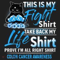 This Is My Fight Colon Cancer Awareness Month Women's Sweatshirt thumb 2