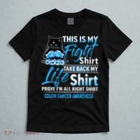 This Is My Fight Colon Cancer Awareness Month T-Shirt thumb 5