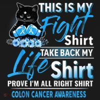 This Is My Fight Colon Cancer Awareness Month Women's Hoodie thumb 2