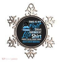 This Is My Fight Colon Cancer Awareness Month Ornament thumb 0