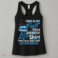 This Is My Fight Colon Cancer Awareness Month Women's Tank Top thumb 3