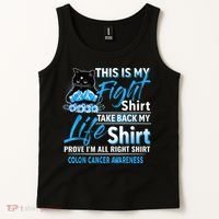 This Is My Fight Colon Cancer Awareness Month Tank Top thumb 2