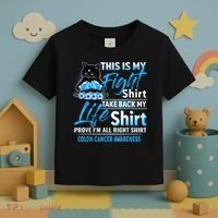 This Is My Fight Colon Cancer Awareness Month Toddler T-Shirt thumb 3