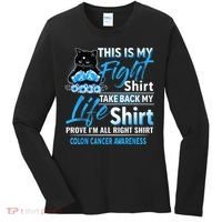 This Is My Fight Colon Cancer Awareness Month Women's Long Sleeve Shirt thumb 0