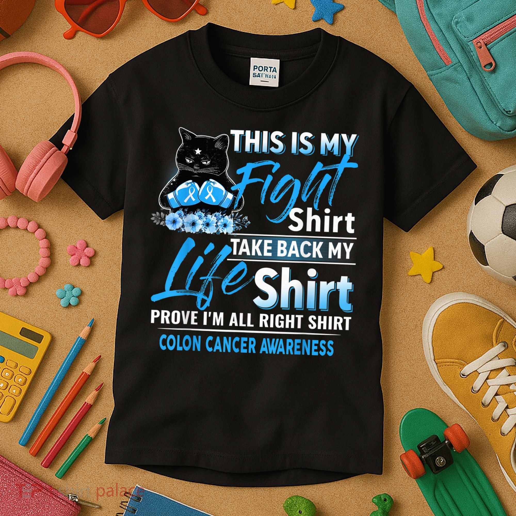 This Is My Fight Colon Cancer Awareness Month Kids T-Shirt