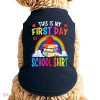 This Is My First Day Of School Back To School Doggie Tank thumb 0