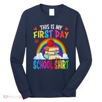 This Is My First Day Of School Back To School Long Sleeve Shirt thumb 0